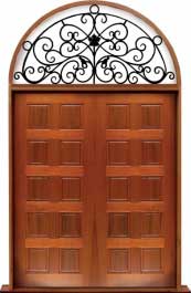 10 panel: double door + sidelight on left