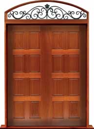 8 panel: single door + sidelight on left