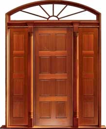 8 panel: single door + sidelight on left