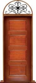 horizontal 4 panel: single door +  two sidelights