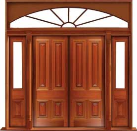 cricket bat: single door + sidelight on right