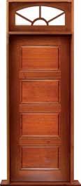 horizontal 4 panel: double door + sidelight on left