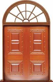 mediterranean: double door +  two sidelights