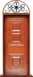 mediterranean: double door +  two sidelights