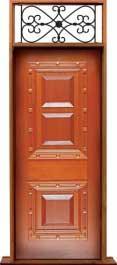 mediterranean: double door +  two sidelights