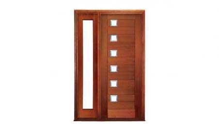 newport: single door + sidelight on left