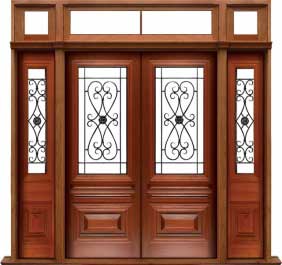 sovereign iron: double door + sidelight on left
