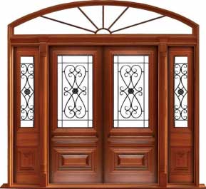 sovereign iron: double door + sidelight on left