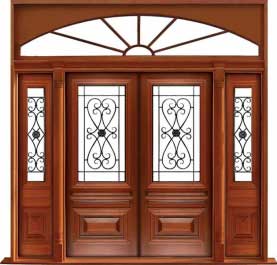 sovereign iron: double door + sidelight on left
