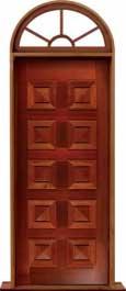 tessellated bat: door in frame